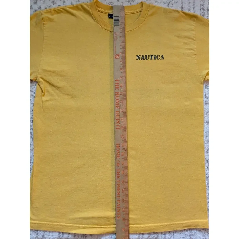 Vintage Y2K Nautica T-Shirt 100% Cotton Made In USA - Mens Large - Picture 9 of 16